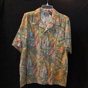 Mens Vintage PATAGONIA Hawaiian Shirt
